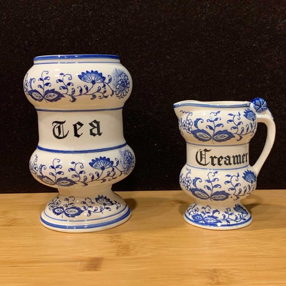 Vintage Blue Onion Set